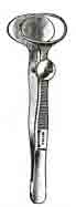 Desmarres Chalazion Forceps, 3-1/2 in, Large Size, Inside Ring 17x28 mm