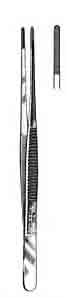 010-324FSI-Cushing Forceps, Straight, Dissecting End, 1x2 Teeth, 7 in