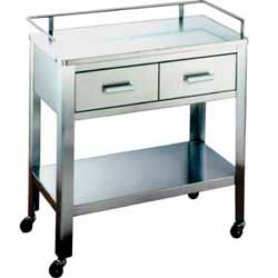 0218SSUMF-Utility Table with Drawers and Rail