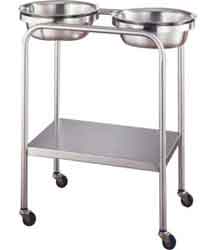 0638SSUMF-Double Basin Stand with Shelf