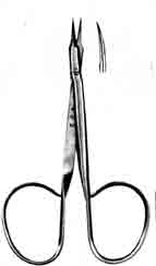 Stitch Scissors, Ribbon Type, Extra Fine Blades, Light Curve, 3.7in Blades