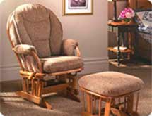 Bow Back Glider Rocker Chair
