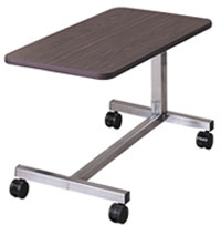 Low Height Overbed Table, 4 Point H Base