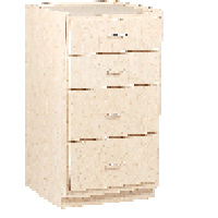 Freestanding 4+0 Supply Cabinet