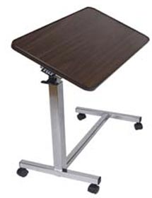 Three Position Walnut Tilt Overbed Table