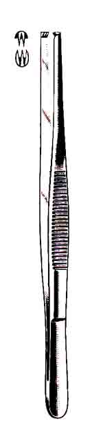 881-224FSI-Tissue Forceps, 2 x 3 Teeth, 5 in