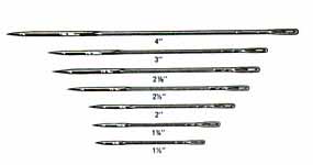 Keith Abdominal Needles, Straight, Triangular Point, 1-1/2 in