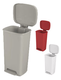 66252BWR-Step On Plastic Waste Can, 52 quart