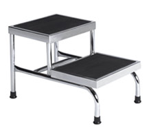 Heavy Duty, Two Step Chrome Plated Step Stool