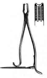 753-207FSI-Kern Bone Holding Forceps, w/Ratchet, 6in