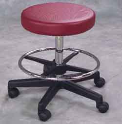 3676UMF-5 Leg Threaded Stem with Foot Ring Stool