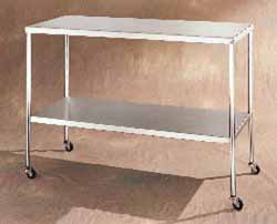 72 in Instrument Table with Bottom Shelf