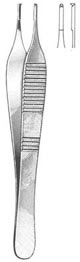 Adson Tissue and Suture Forceps, 4-3/4 in, 1x2 Teeth with Tying Platform