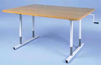 7234HSM-Crank Hi Lo Formica Table