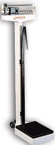 Mechanical Physician Scale In Lbs w/ Height Rod & Wheels