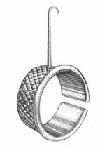 Millard Thimble Retractors, 5/8in Working Length Sharp, Single Hook