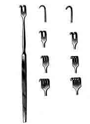 Von Graefe Fixation Forceps w/Catch, 4-1/4 in