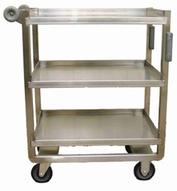 Normal Duty Shelf Carts Stainless Steel Series 3 Shelves