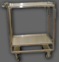 Normal Duty Shelf Carts Stainless Steel Series 2 Shelves