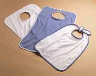 Terrycloth Adult Bibs/Clothing Protectors