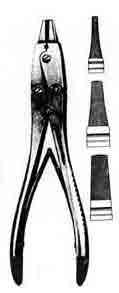065-607FSI-Double Action Wire Extraction Pliers, 7in 2mm Delicate Jaws, Carbide Insert