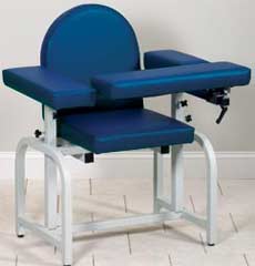 Fully Padded Phlebotomy Chair w/ Flip Arm