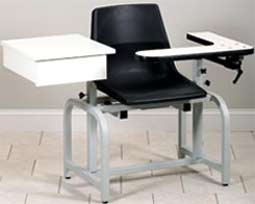 Phlebotomy Chair w/ Flip Arm & Drawer