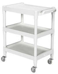 Plastic Utility Cart, 3 Shelves