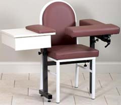 Blood Drawing Chair w/ Drawer & Padded Back