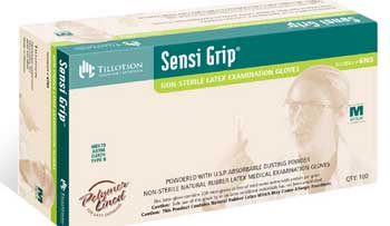 Sensi Grip Powder Free Latex Exam Gloves