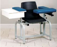 Optional Padded Flip-Arm For Phlebotomy Chairs