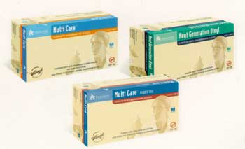 Multi Care Non Latex Vinyl Exam Gloves