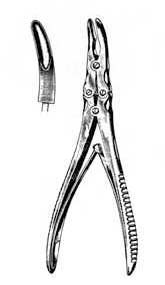 Zanfel-Jansen Rongeur, 7in, D/A, Curved, 5mm Bite