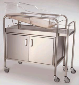 21x8207NKM-Stainless Steel Bassinet w/ 17in Closed Cabinet