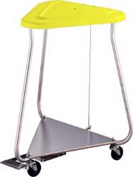 18 in Triangular with Lid & Foot Pedal Hamper