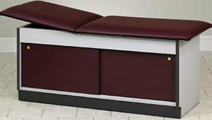 Cabinet Style Pediatric Exam Table w/ 2 Storage Compartments