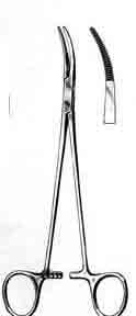 Schnidt Tonsil Hemostat, Closed Ring, Slightly Curved, 7-1/2in