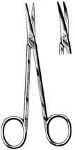 Strabismus Scissors, Curved, 4-1/2 in