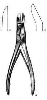 Ruskin-Liston Bone Cutter, Angled, 7-1/2in
