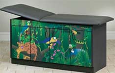 Rainforest Follies Pediatric Treatment Table w/ Adjustable Backrest
