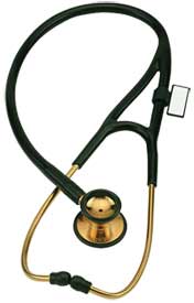 K797MDF-22K Gold-Plated Classic Cardiology Stethoscope