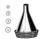 850-067FSI-Boucheron Ear Specula, Chrome, Set of 4 - Round