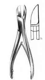 Liston Bone Cutting Forceps 7-1/2in, Angled on Flat