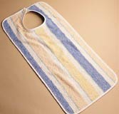 Color Striped Adult Bib Clothing Protectors