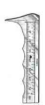 028-347FSI-Jameson Caliper 3-3/4in, Graduated in inches and mm, w/Thin Tips, Chrome