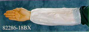 White Polyethylene plastic sleeve