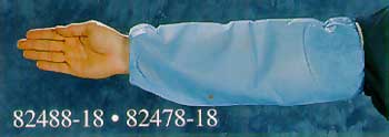 Blue Breathable Poly-p Sleeve with elastic end