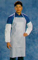 White Poly-p Apron w/ White PE coating