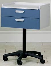 0298CLT-Mobile Medical Equipment Cart w/ Double Drawers