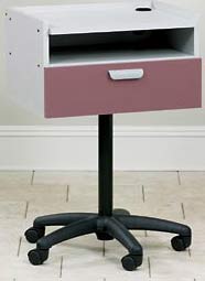 0498CLT-Mobile Medical Equipment Cart w/ One Drawer & Shelf